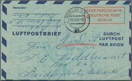 Berlin - Ganzsachen: 1949, Zwei Bedarfs- Und Portogerecht Verwendete Ganzsachenluftpostbriefe Mit We - Andere & Zonder Classificatie