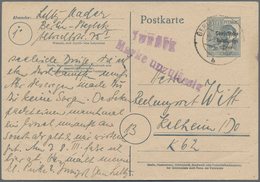 Berlin - Ganzsachen: 1949, Ganzsachenkarte 12 Pfennig Grau Arbeiter Mit Aufdruck "Sowjetische/Besatz - Sonstige & Ohne Zuordnung