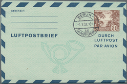 Berlin - Ganzsachen: 1950/54, Vier Gebrauchte Ganzsachenluftpost Und -luftpostleichtbriefe, 2x Mit E - Altri & Non Classificati