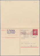 Berlin - Ganzsachen: 1961, Porto- Und Bedarfsgerecht Verwendete Ganzsachendoppelkarte Von Berlin SW1 - Otros & Sin Clasificación