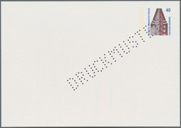 Berlin - Ganzsachen: 1989, Druckmuster Für Privatganzsachenkarten Mit 40 Pfennig Chilehaus Hamburg, - Otros & Sin Clasificación