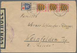 Französische Zone - Allgemeine Ausgabe: 1946, 15 Pf Und 3 X 20 Pf 'Wappen', MiF Auf Brief Von HASLAC - Other & Unclassified
