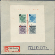 Französische Zone - Württemberg: 1949, Rot Kreuz-Block, Entwertet Mit Tagesstempel FRIEDRICHSHAFEN(B - Andere & Zonder Classificatie
