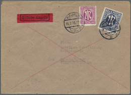Bizone: 1945, AM-Post 80 Pf. Deutscher Druck Zusammen Mit 12 Pfg. Auf Orts-Eilboten-Brief "HAMELN 11 - Sonstige & Ohne Zuordnung