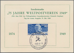 Bundesrepublik Deutschland: 1949, 30 Pfg. UPU Mit Plattenfehler I "schräger Strich An Der Null" Auf - Other & Unclassified