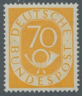 Bundesrepublik Deutschland: 1951, "Posthorn", Postfrischer Satz In Sehr Guter Erhaltung, 70 Und 80 P - Other & Unclassified