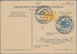 Bundesrepublik Deutschland: 1952, Posthorn 50 Pf Und 70 Pf Auf Zeitungsüberweisung Ab "TIMMENDORFER - Sonstige & Ohne Zuordnung