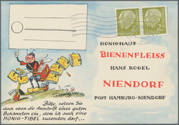 Bundesrepublik Deutschland: 1954, 2 Pfg Heuss Im Waagerechten Paar Als Enorm Seltene, Nur 14 Tage Mö - Otros & Sin Clasificación