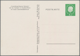 Bundesrepublik - Ganzsachen: 1959/1961. Privat-Postkarte 10 Pf Heuss Medaillon Mit Rs. Farb-Abbildun - Autres & Non Classés