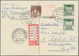 Bundesrepublik - Ganzsachen: 1972, Bedarfs- Und Portogerecht Verwendete Ganzsachenpostkarte 20 Pfenn - Other & Unclassified