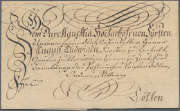 Autographen: 1753 (15.1.), Brief Von August III. Von Sachsen An Fürst August Ludwig Von Anhalt-Köthe - Autres & Non Classés