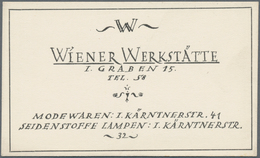 Ansichtskarten: Künstler / Artists: WIENER WERKSTÄTTE, Umfeld, Drei Verschiedene Druckerzeugnisse De - Unclassified