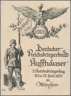 Ansichtskarten: Politik / Politics: DEUTSCHLAND 1929, Deutscher Reichskriegerbund "Kyffhäuser" 3. Re - Persönlichkeiten