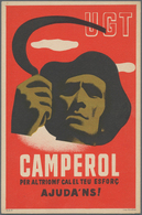 Ansichtskarten: Politik / Politics: SPANISCHER BÜRGERKRIEG 1936/1939, Katalanische Propagandakarte D - Figuren