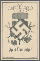 Ansichtskarten: Propaganda: 1921. Heil Neujahr / Happy New Year: Austria Nazi Party Card From 1921! - Partis Politiques & élections