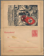 Ansichtskarten: Propaganda: 1923 Ca., "Deutschland Erwache" Frühe Illustration Auf Einer 40 Pfg. Ger - Political Parties & Elections