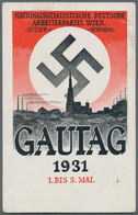 Ansichtskarten: Propaganda: 1931 Rare Austria Nazi Party Gau Wien Regional Meeting Advertising Propa - Parteien & Wahlen