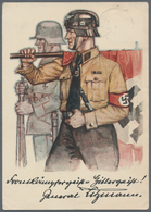 Ansichtskarten: Propaganda: 1931. Scarce Original SS Berlin Recruiting Series #1 Propaganda Card. A - Parteien & Wahlen