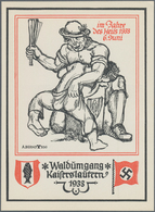 Ansichtskarten: Propaganda: 1933, "Waldumgang Kaiserslautern 1933 Im Jahre Des Heils 1933 6. Juni", - Parteien & Wahlen