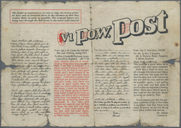 Ansichtskarten: Propaganda: 1945. V1 POW Post Are Among The Rarest Known Rocket Leaflet Series, And - Parteien & Wahlen