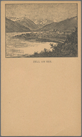 Ansichtskarten: Vorläufer: 1883 Ca., ZELL Am See, Vorläuferkarte Als Zudruck Auf österreichischer Ga - Zonder Classificatie