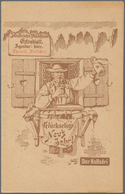 Ansichtskarten: Vorläufer: 1887 Ca., MÜNCHEN, Neujahrskarte Illustriertes Münchner Extrablatt, Ungeb - Zonder Classificatie