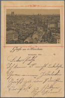 Ansichtskarten: Vorläufer: 1889, MÜNCHEN, Panoramaansicht Von Haidhausen Aus, Vorläuferkarte 5 Pf Li - Non Classés