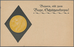Ansichtskarten: Motive / Thematics: DEUTSCHLAND / REVOLUTION 1918/1919, Propagandakarte "Bayern, Eil - Autres & Non Classés