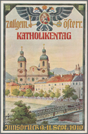 Ansichtskarten: Motive / Thematics: RELIGION, "7. Allgem. Österreich-KATHOLIKENTAG Innsbruck 1910", - Autres & Non Classés