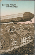 Ansichtskarten: Motive / Thematics: ZEPPELIN, Zwei Historische Ansichtskarten Zeppelin Zukunftsbilde - Andere & Zonder Classificatie
