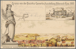 Ansichtskarten: Baden-Württemberg: BIBERACH An Der Riß (alte PLZ 7950), Offizielle Ausstellungs-Post - Altri & Non Classificati