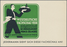 Ansichtskarten: Nordrhein-Westfalen: DÜSSELDORF, "Westdeutsche Fachschau 1938", Plakative Ausstellun - Altri & Non Classificati