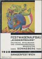 Ansichtskarten: Thüringen: SONNEBERG (PLZ 6400), "Festwagenaufbau KINDERFREUDE Deutsche Spielwaren- - Andere & Zonder Classificatie
