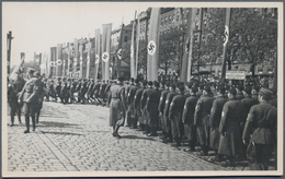 Ansichtskarten: Propaganda: 1938/1944, Österreich Nach Dem Anschluss, 54 Propagandakarten, 6 Stempel - Parteien & Wahlen