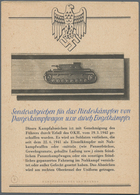 Ansichtskarten: Propaganda: 1940/1942, "Kampfabzeichen Des Heeres" 10 Großformatige Kolorierte Propa - Parteien & Wahlen