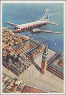 Ansichtskarten: Motive / Thematics: FLUG, Zivilflug Ab 1946 Bis In Die 1980er Jahre, Interessante Pa - Sonstige & Ohne Zuordnung