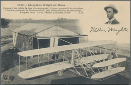 Ansichtskarten: Motive / Thematics: FLUGPIONIER Wilbur Wright, 22 Verschiedene Karten (meist Französ - Andere & Zonder Classificatie