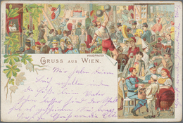 Ansichtskarten: Österreich: WIEN EREIGNISSE 1898 / 1946, Schachtel Mit über 280 Historischen Ansicht - Andere & Zonder Classificatie