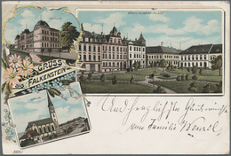 Ansichtskarten: Deutschland: 1891/1940 (ca.), Posten Von Ca. 240 Ansichtskarten Bzw. Auch Einigen We - Altri & Non Classificati