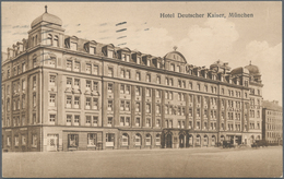 Ansichtskarten: Bayern: MÜNCHEN LUDWIGSVORSTADT HOTEL DEUTSCHER KAISER, Gut 80 Historische Ansichtsk - Andere & Zonder Classificatie
