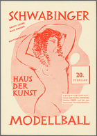 Ansichtskarten: Bayern: MÜNCHEN, Künstlerfeste Und Ausstellungen Der 1950er Jahre, 10 Plakative Küns - Other & Unclassified