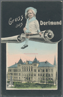 Ansichtskarten: Nordrhein-Westfalen: RUHRGEBIET, Kleine Auswahl An Gut 80 Historischen Ansichtskarte - Autres & Non Classés