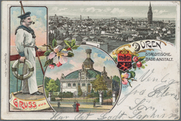 Ansichtskarten: Nordrhein-Westfalen: SCHACHTEL Mit über 350 Historischen Ansichtskarten Ab Ca. 1885 - Other & Unclassified