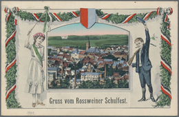 Ansichtskarten: Sachsen: ROSSWEIN (alte PLZ 7304), Kleine Garnitur Mit 33 Historischen Ansichtskarte - Altri & Non Classificati