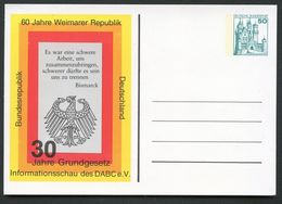 Bund PP103 B1/003 60 J. WEIMARER REPUBLIK Stuttgart 1979 - Privé Postkaarten - Ongebruikt