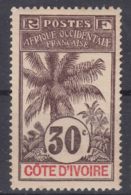 Ivory Coast Côte D'Ivoire 1906 Yvert#28 Mint Hinged - Unused Stamps