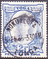 TONGA 1934 2.5d Bright Ultramarine SG59a Used - Tonga (...-1970)