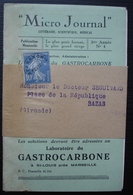 Micro Journal Pour Le Dr Seguinard à Bazas, Avec Cartes De Publicités Médicales, Voir Photos ! - 1921-1960: Modern Tijdperk