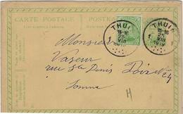 Belgique Thuin  Carte Lettre 1919 - Thuin