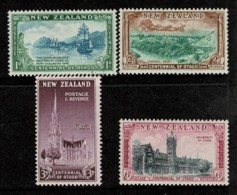 New Zealand 1948 Otago Centennial Set Of 4 MH - Ongebruikt